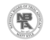 Matt Kyle - National Board of Trial Advocacy badge.